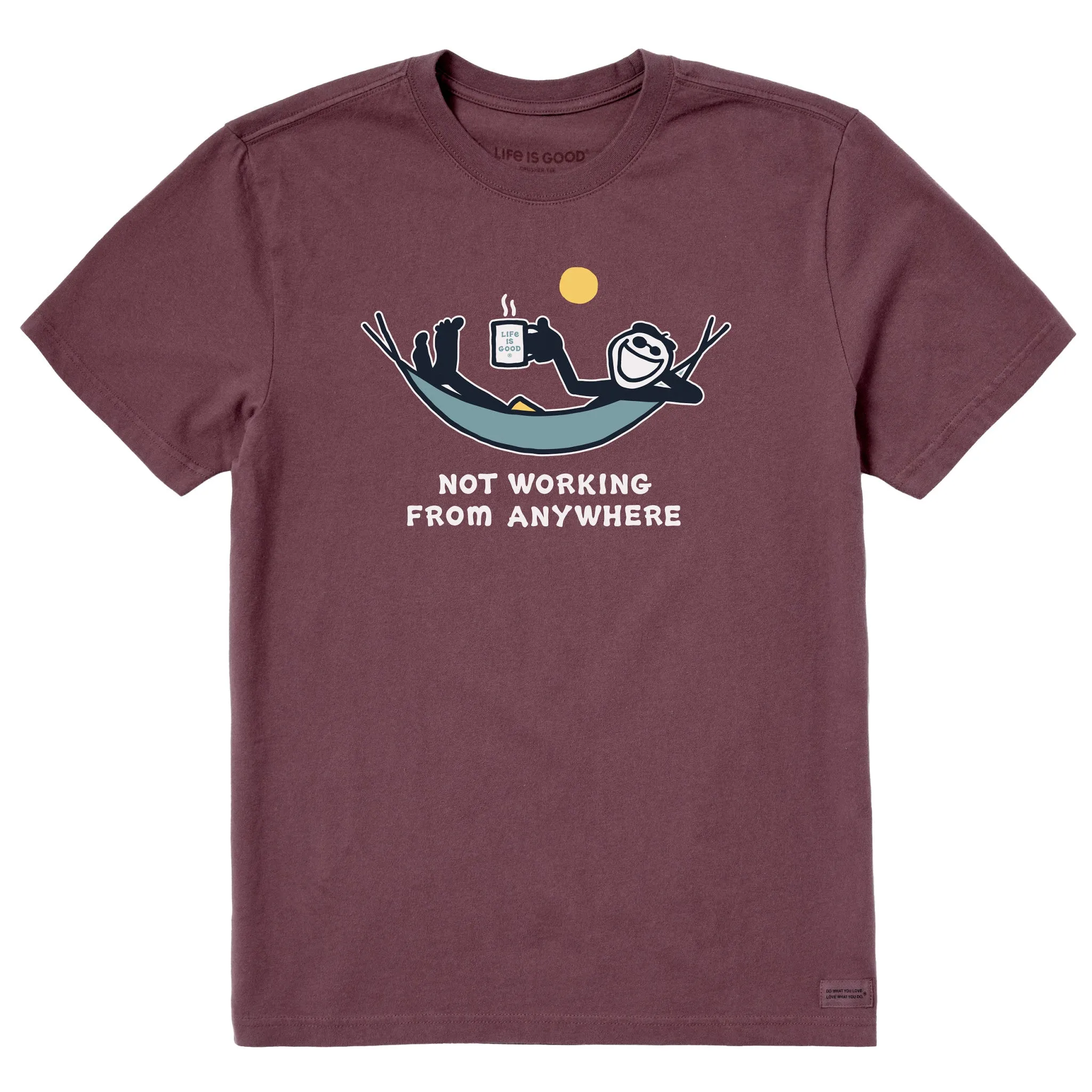 Men's Not Working Hammock Short Sleeve Tee Life is Good