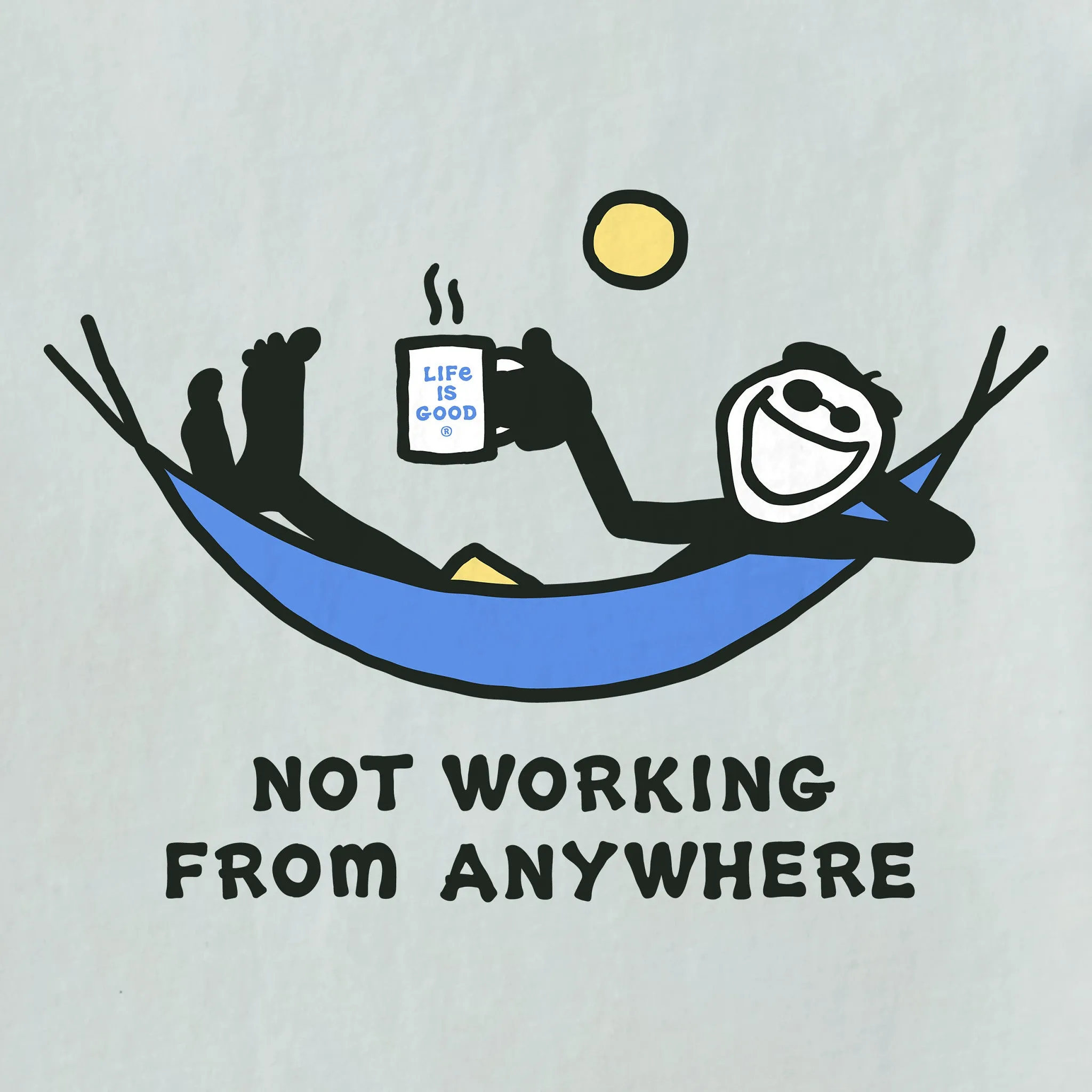 Men's Not Working Hammock Short Sleeve Tee Life is Good