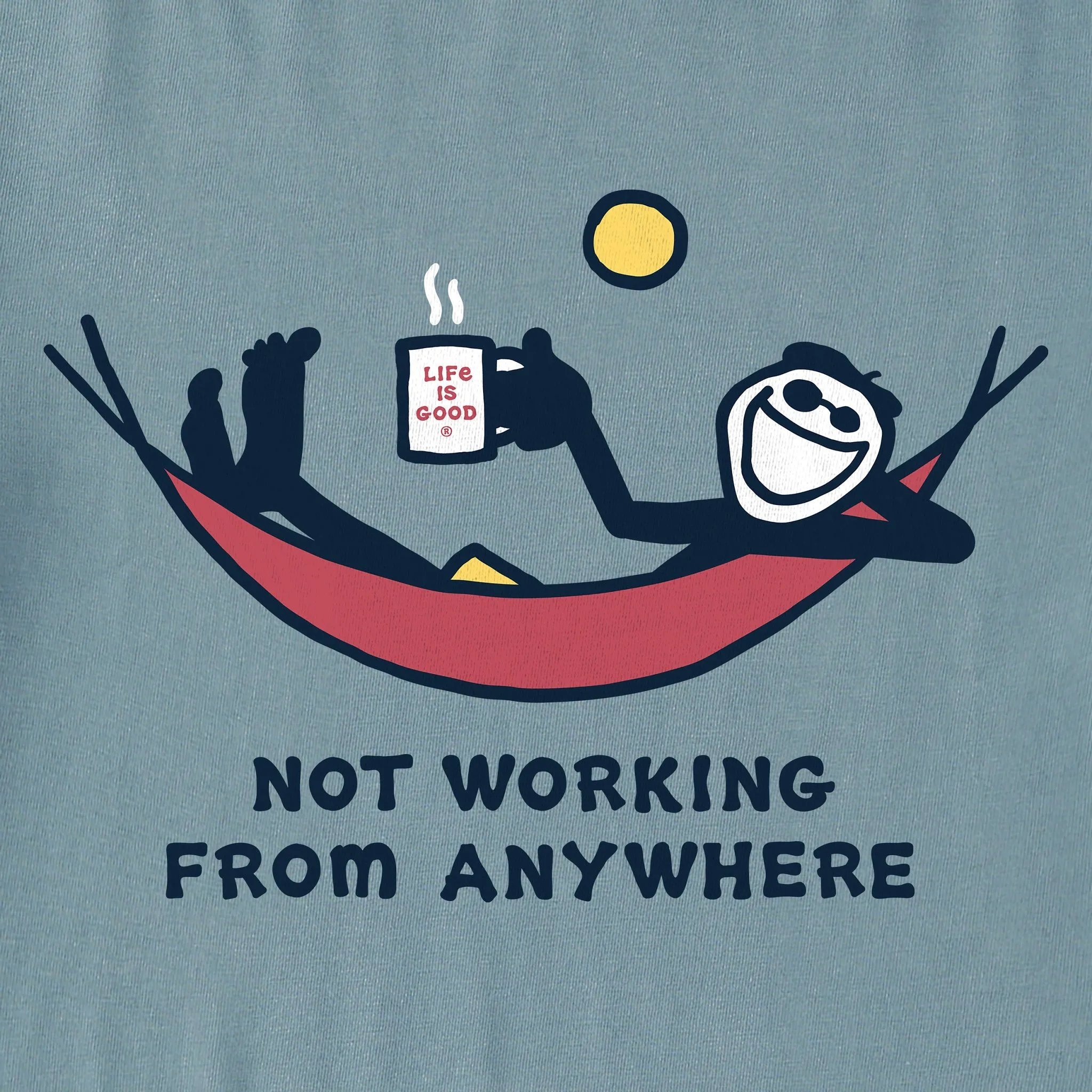 Men's Not Working Hammock Short Sleeve Tee Life is Good