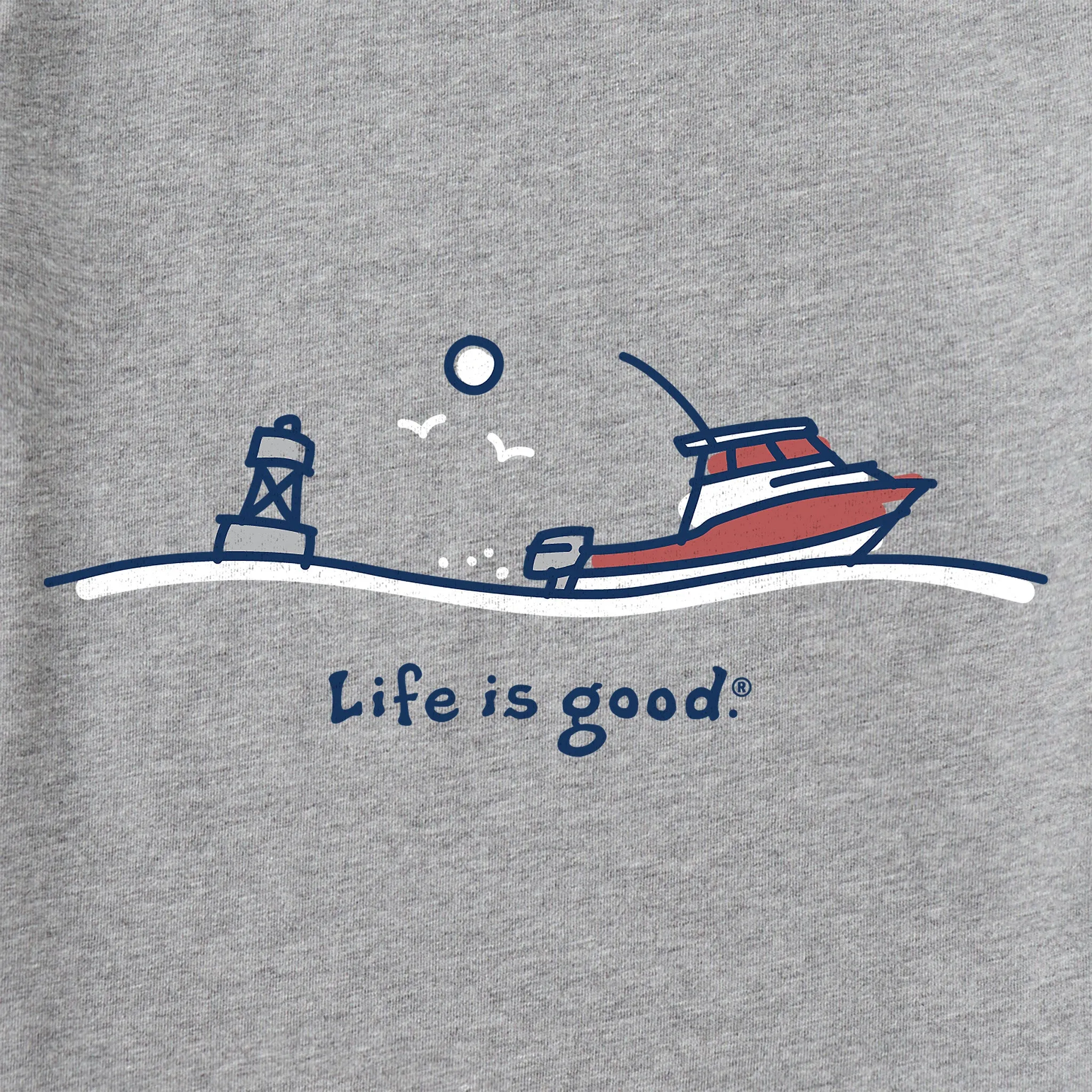 Men's Ocean Boat Short Sleeve Tee Life is Good