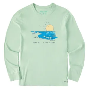 Men's Ocean Walk Long Sleeve Crusher Tee Life is Good