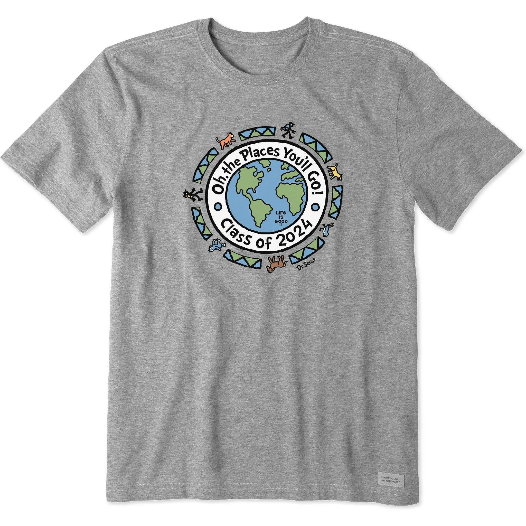 Men's Oh the Places Globe Class of 2024 Short Sleeve Crusher Tee Life is Good