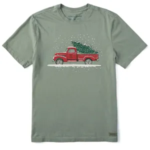 Men's Old Christmas Tree Short Sleeve Crusher Tee Life is Good