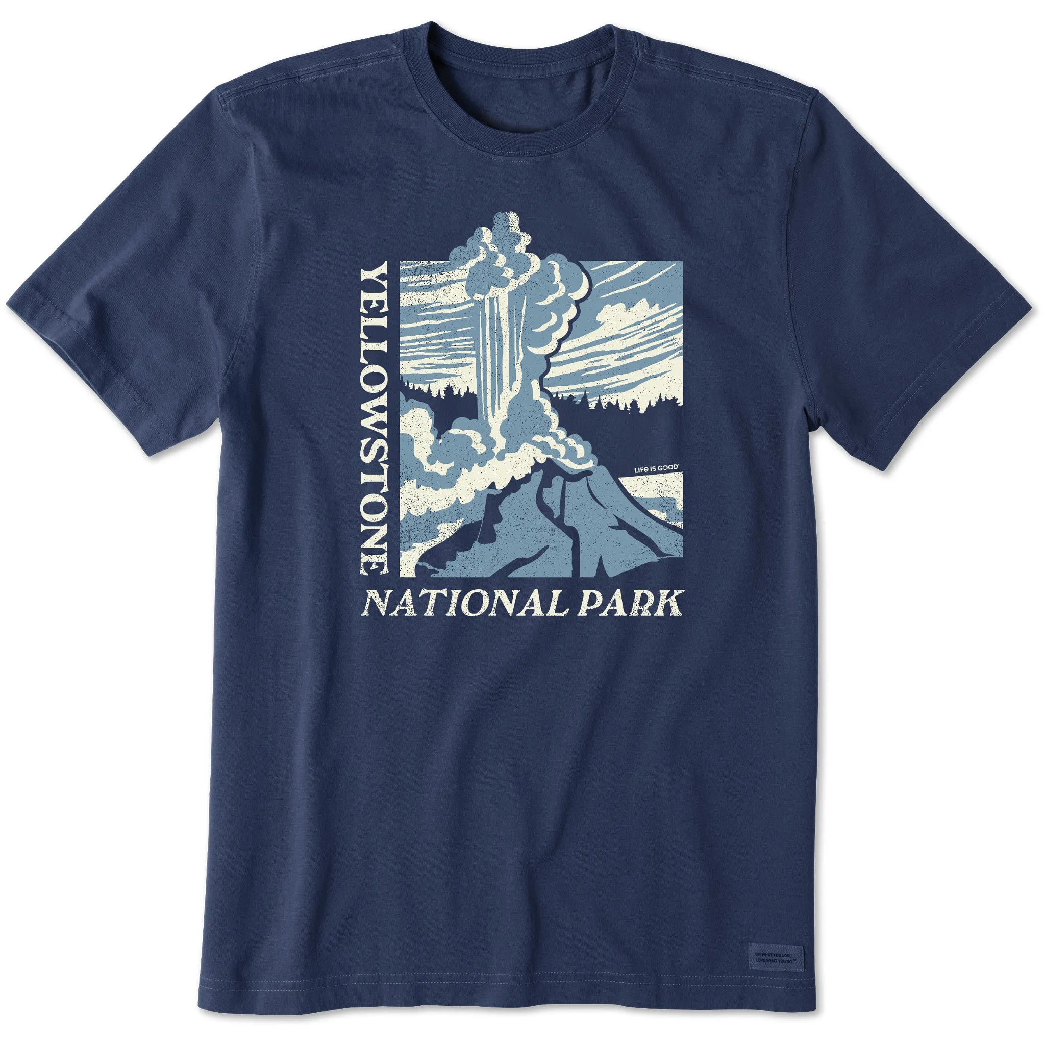 Men's Old Faithful Yellowstone Short Sleeve Crusher Tee Life is Good