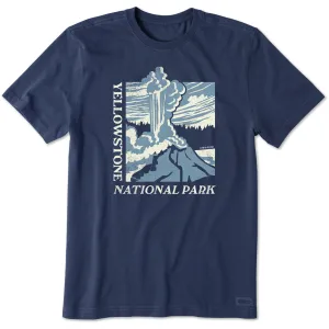 Men's Old Faithful Yellowstone Short Sleeve Crusher Tee Life is Good