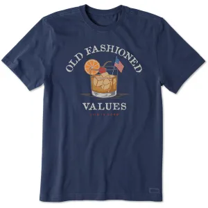 Men's Old Fashioned American Values Short Sleeve Tee Life is Good