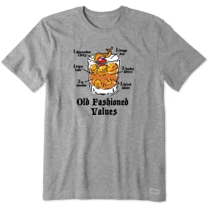 Men's Old Fashioned Values Short Sleeve Tee Life is Good