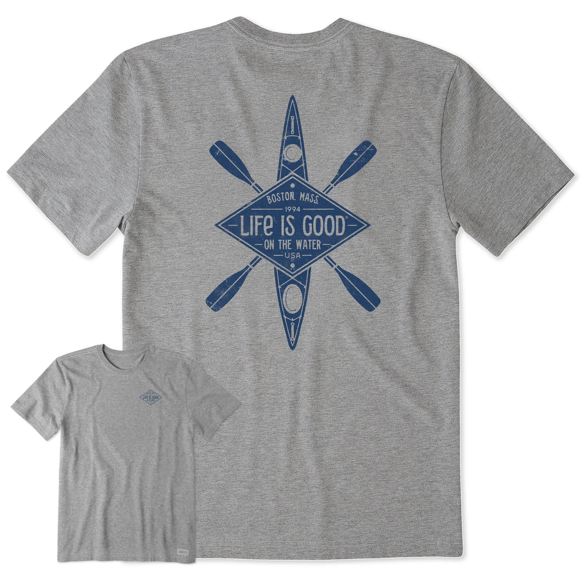 Men's On the Water Kayak Short Sleeve Tee Life is Good