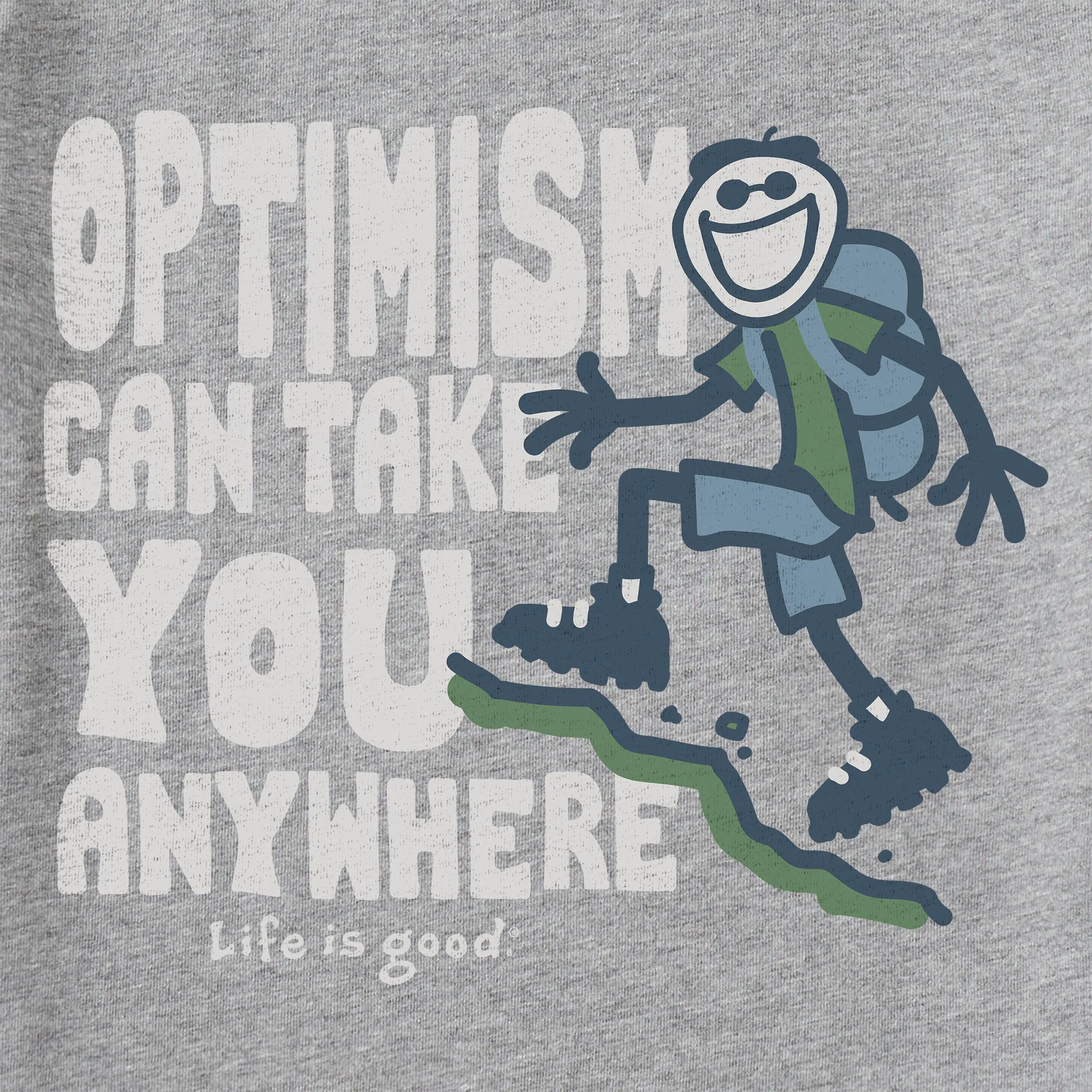 Men's Optimism Jake Short Sleeve Crusher Tee Life is Good