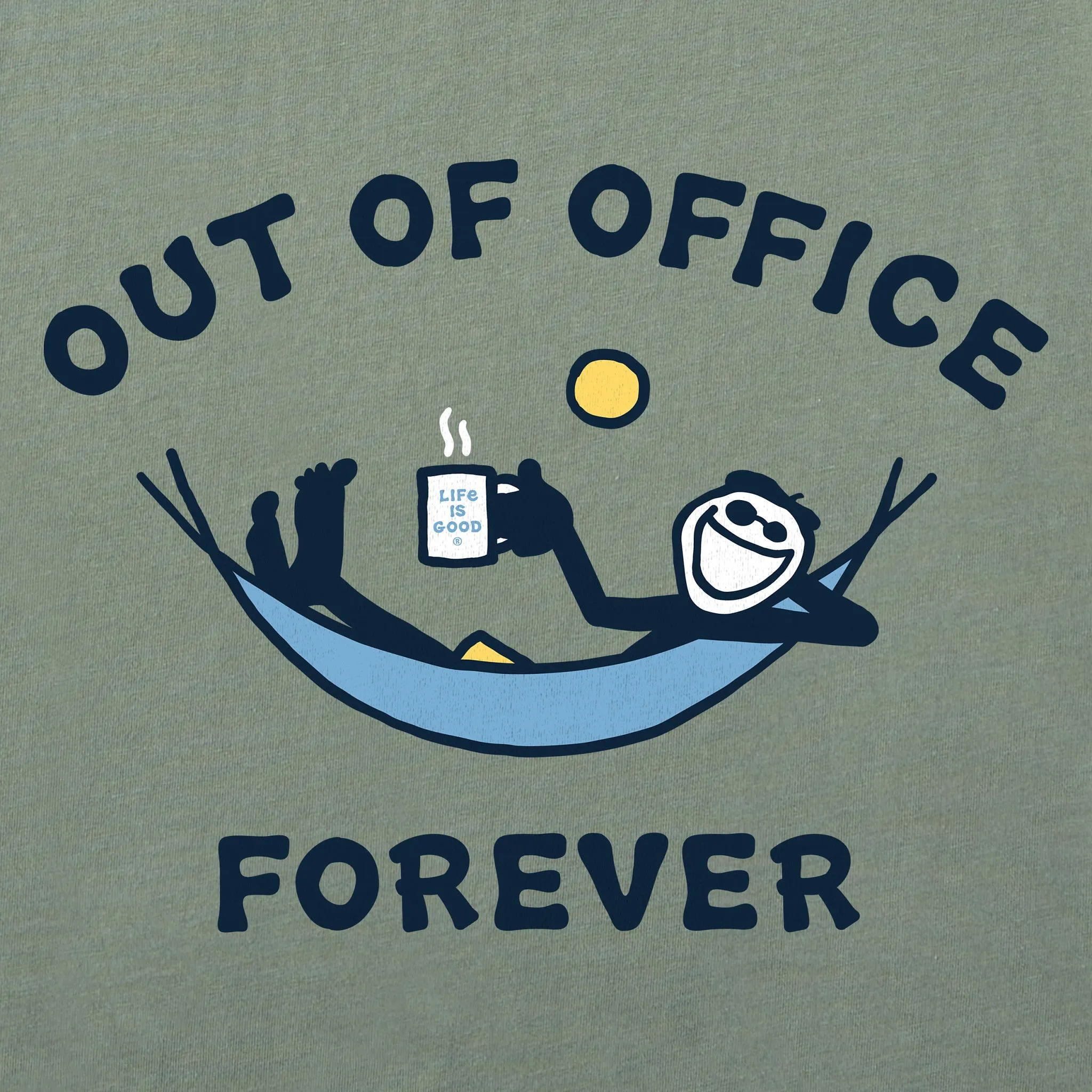 Men's Out of Office Forever Short Sleeve Crusher Tee Life is Good