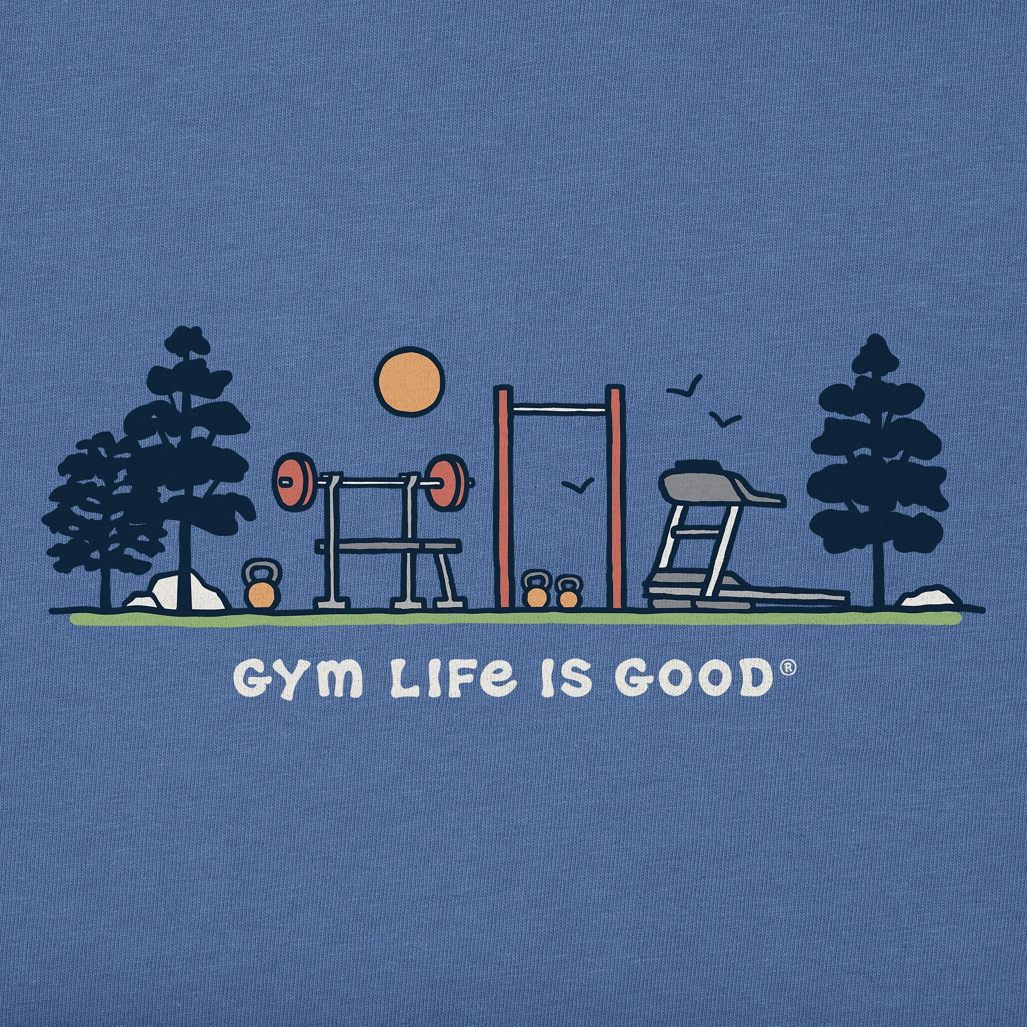 Men's Outdoor Gym Vista Long Sleeve Crusher Tee Life is Good