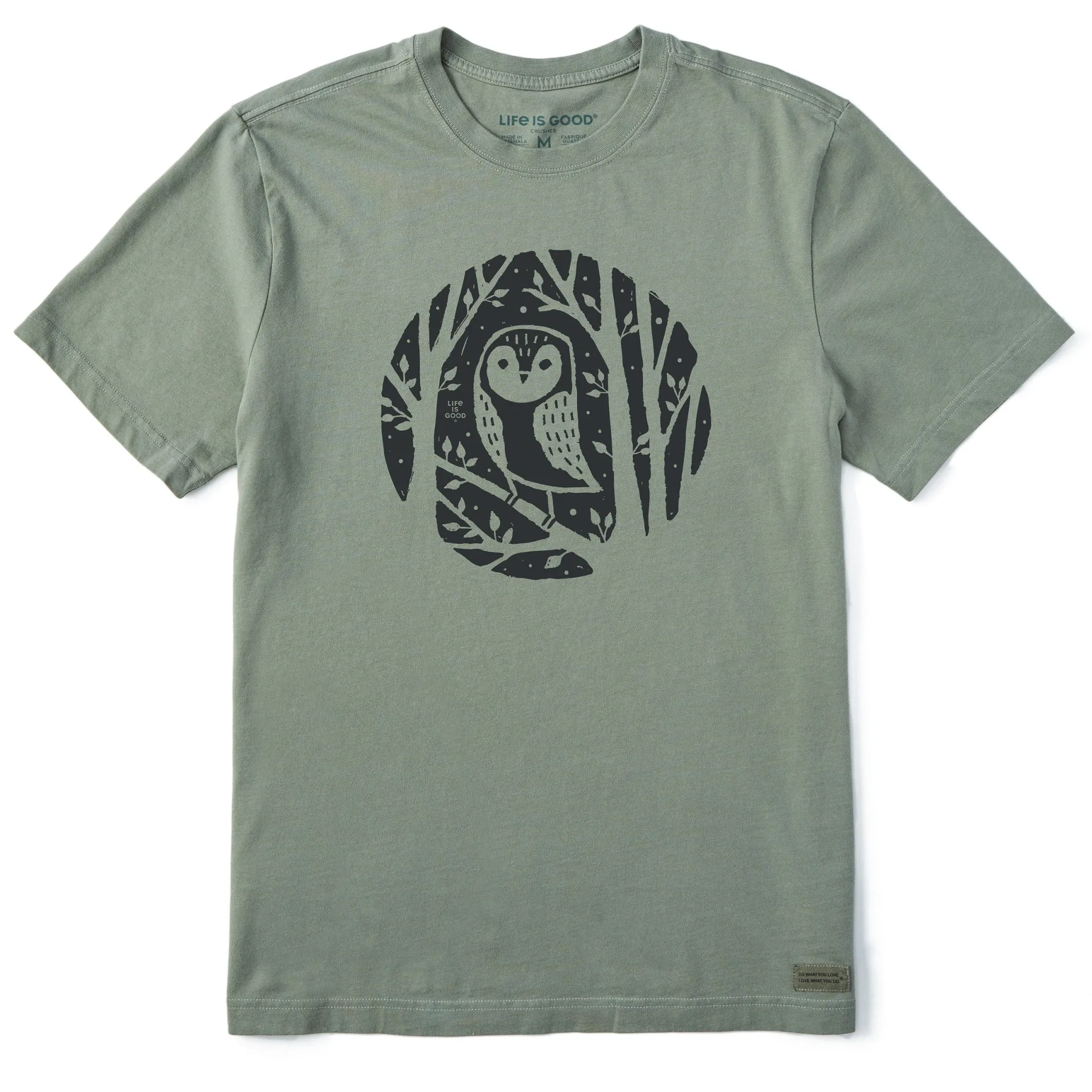 Men's Owl in the Trees Short Sleeve Crusher Tee Life is Good