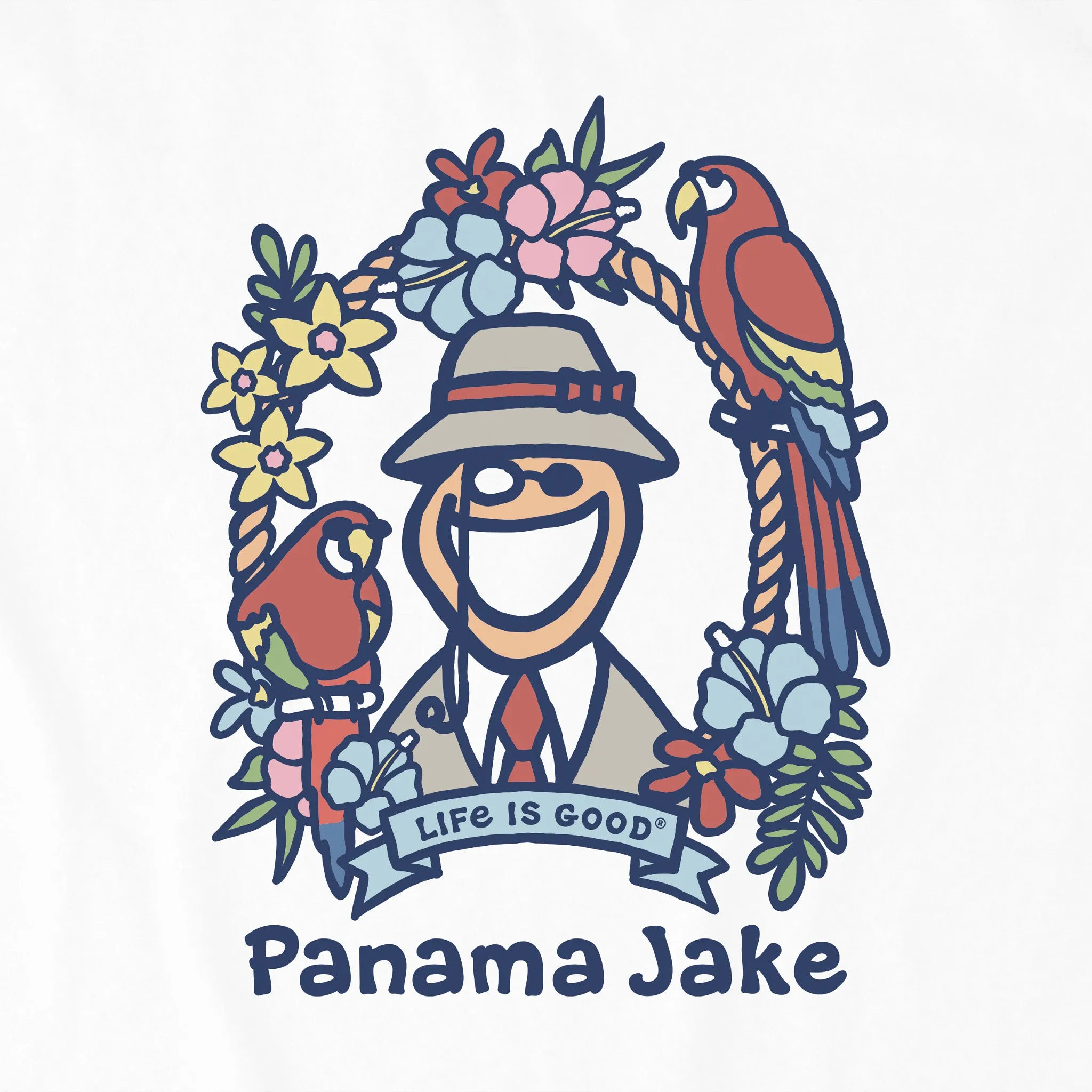 Men's Panama Jake Short Sleeve Tee Life is Good