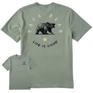 Men's Papa Bear Circle Short Sleeve Tee Life is Good