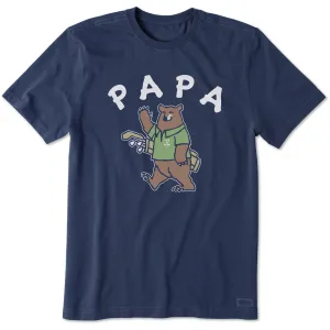 Men's Papa Bear Golfer Short Sleeve Crusher Tee Life is Good