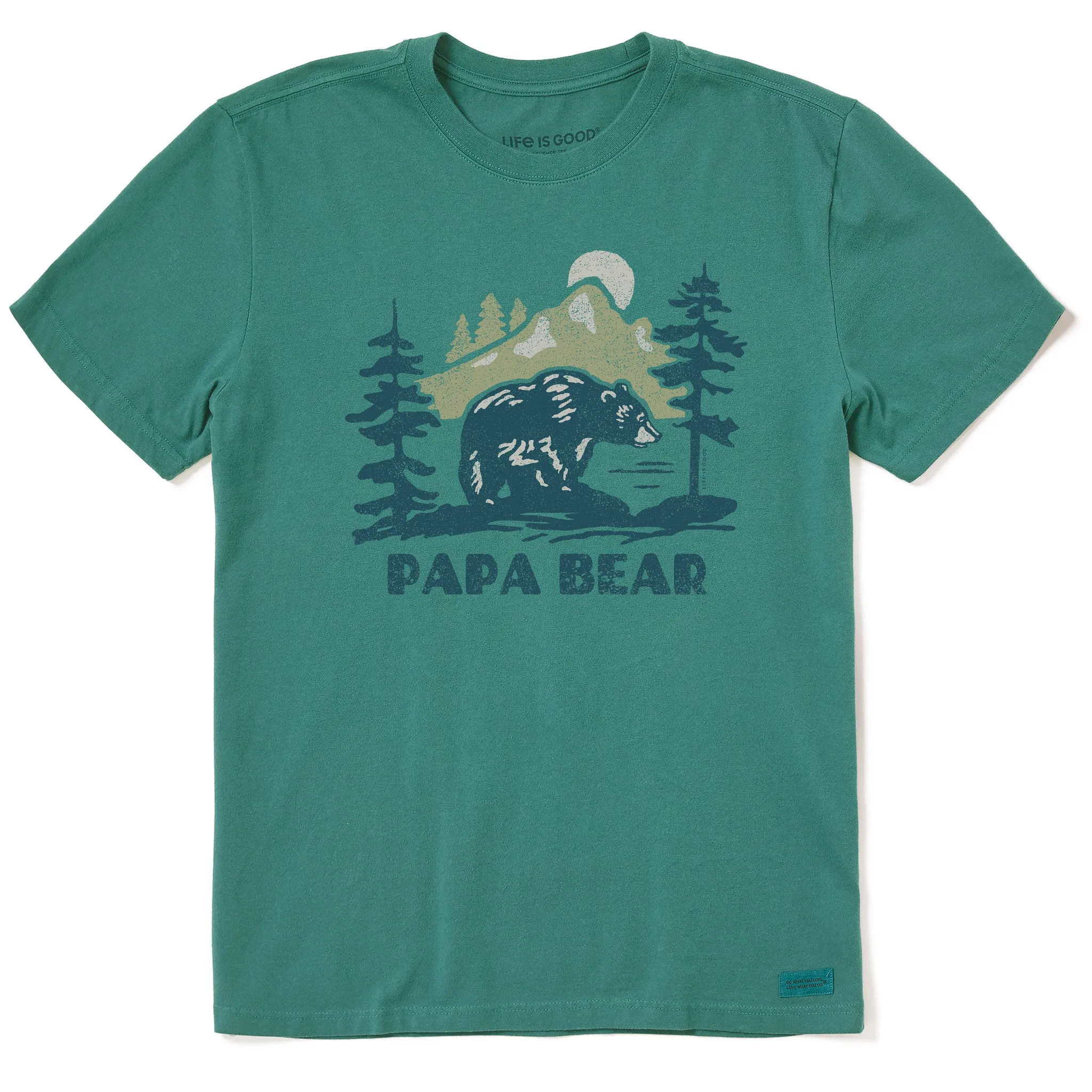 Men's Papa Bear Mountains Short Sleeve Tee Life is Good