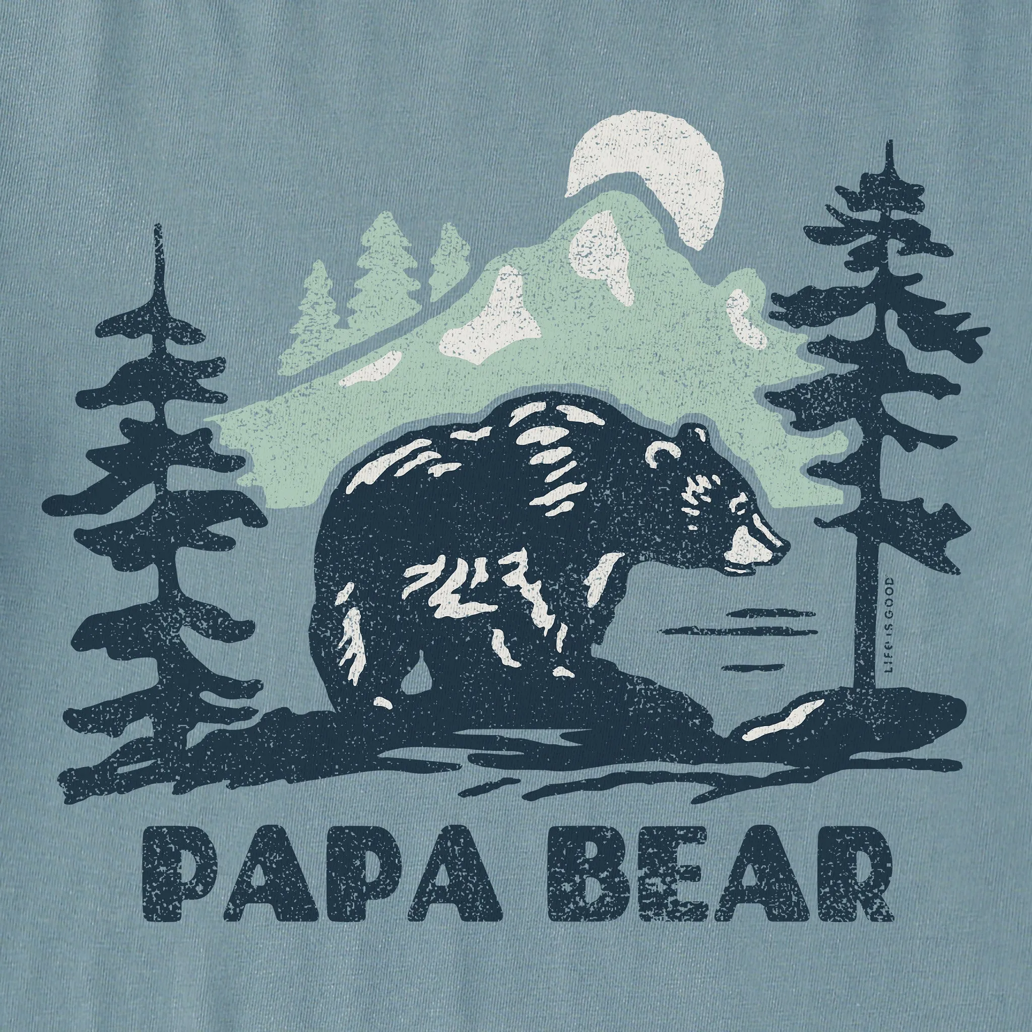 Men's Papa Bear Mountains Short Sleeve Tee Life is Good