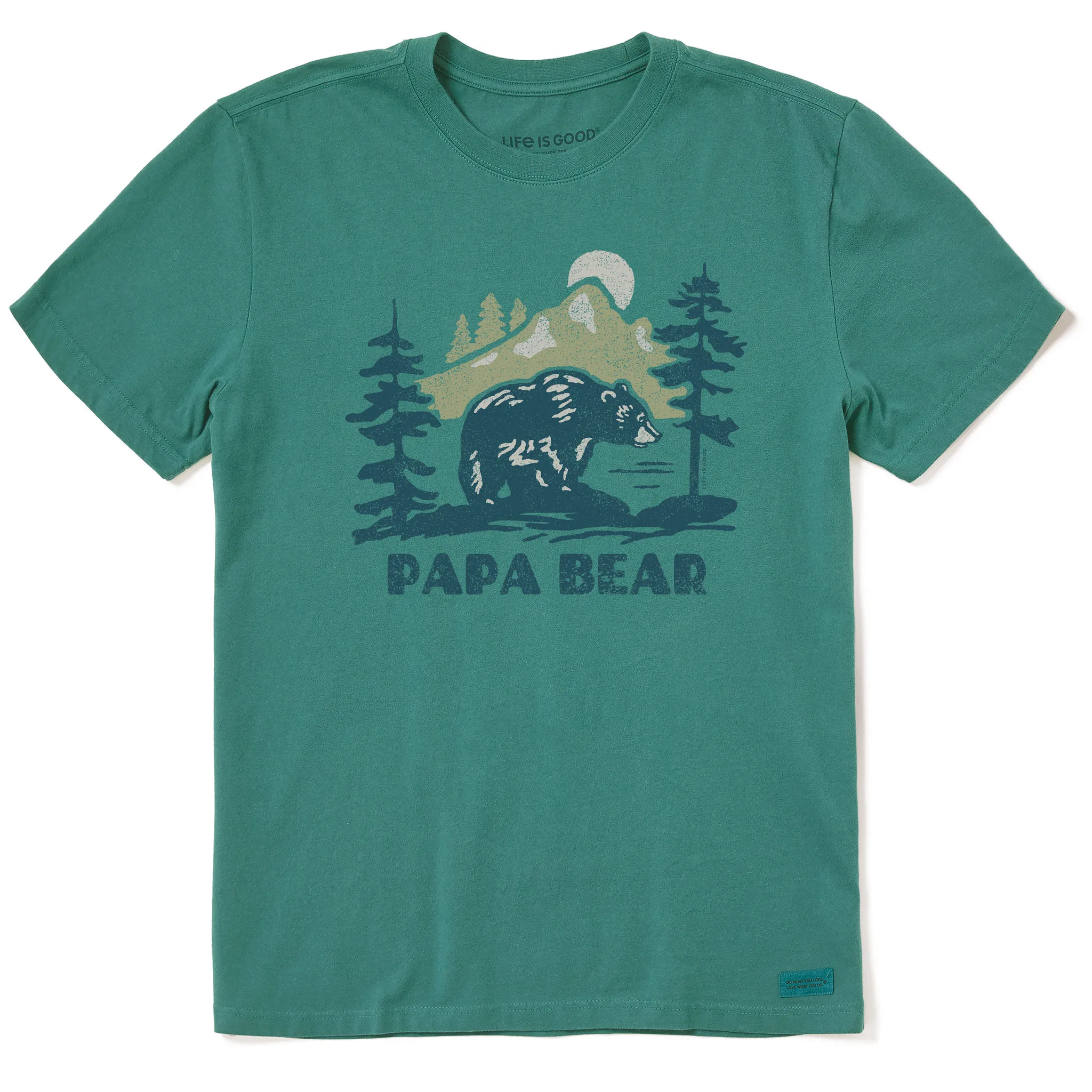 Men's Papa Bear Mountains Short Sleeve Tee Life is Good