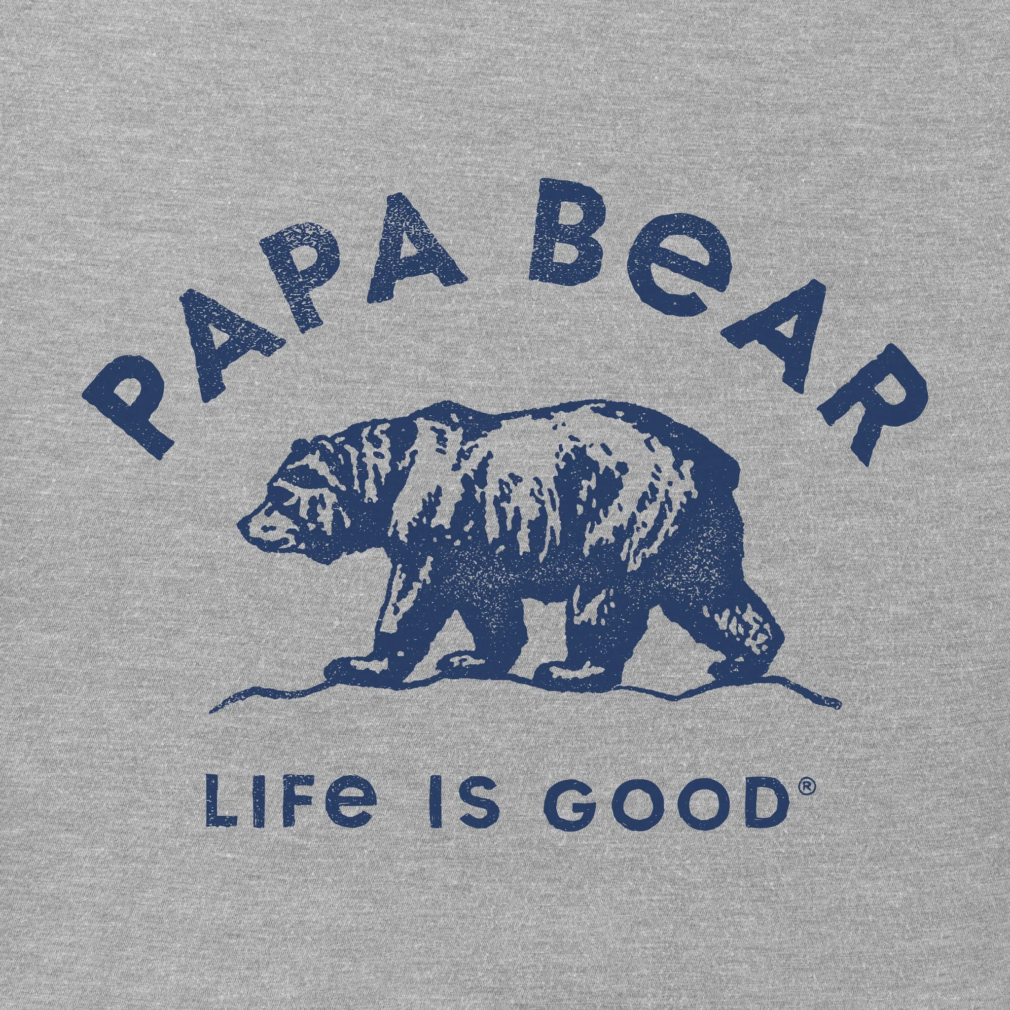 Men's Papa Bear Outdoors Short Sleeve Crusher Tee Life is Good
