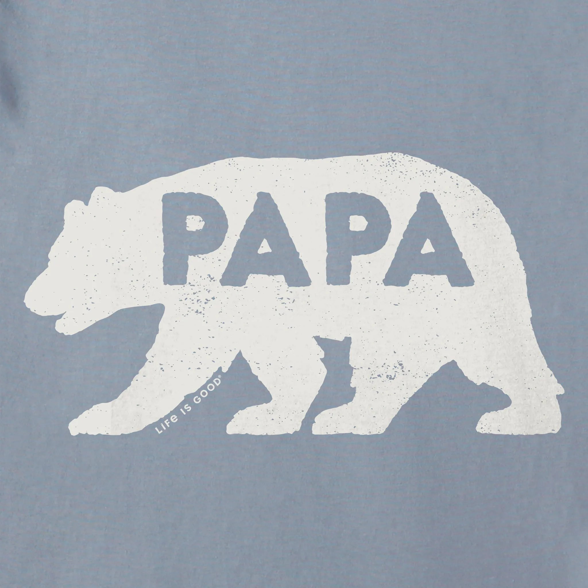 Men's Papa Bear Silhouette Short Sleeve Crusher Tee Life is Good