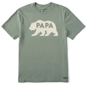 Men's Papa Bear Solid Short Sleeve Tee Life is Good