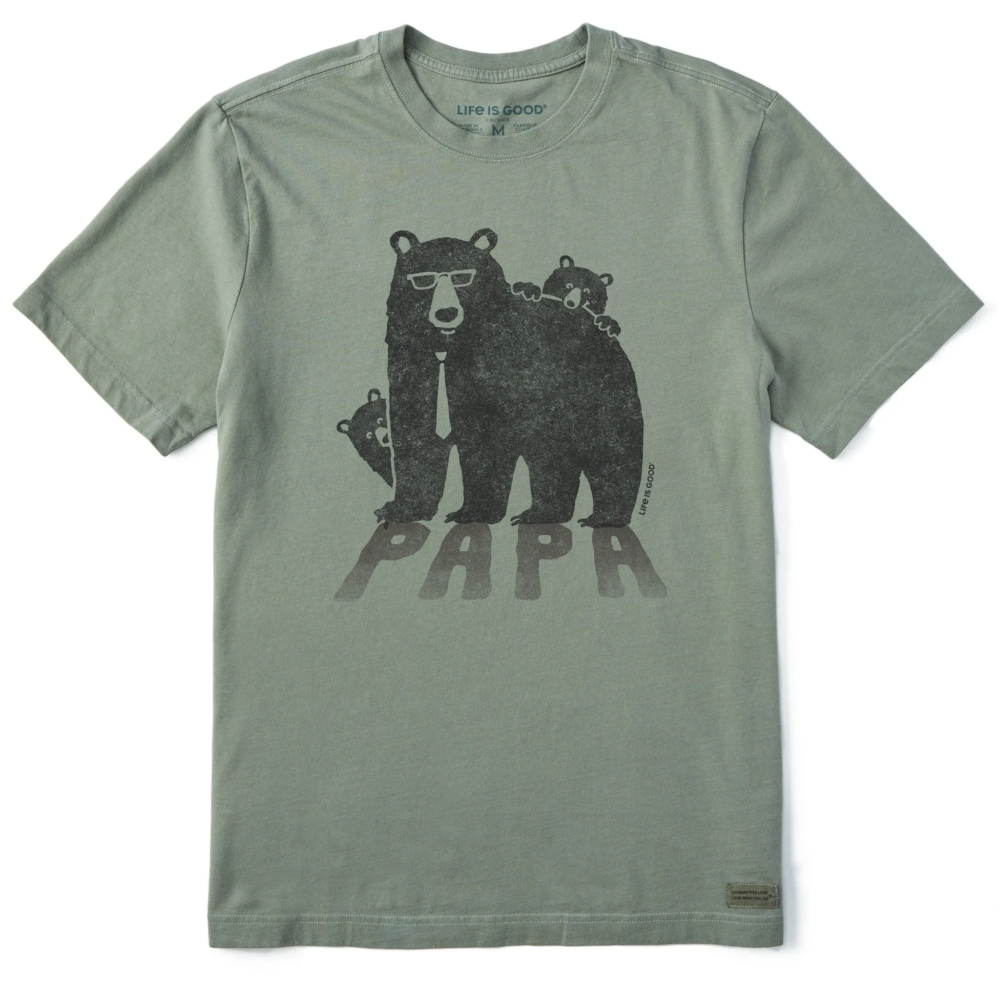 Men's Papa Bear with Cubs Short Sleeve Tee Life is Good