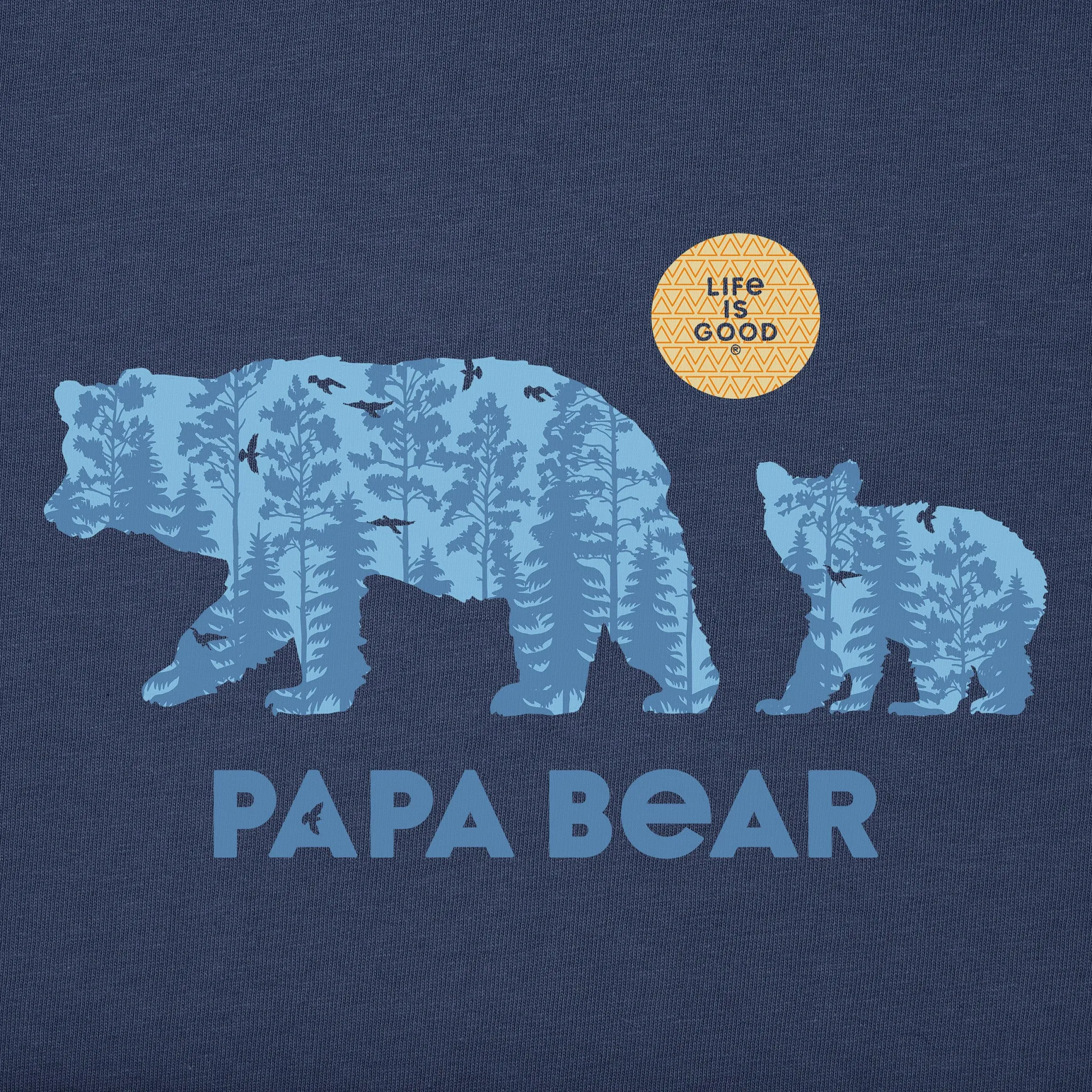 Men's Papa Bear Woods Short Sleeve Tee Life is Good
