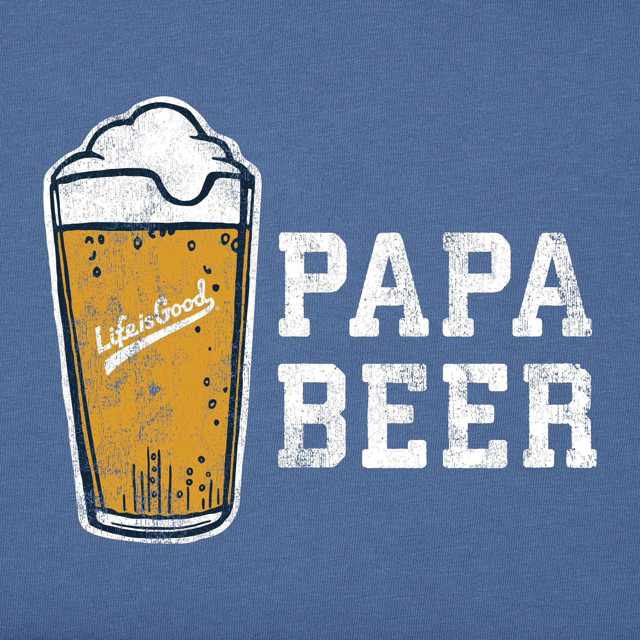 Men's Papa Beer Foam Short Sleeve Crusher Tee Life is Good
