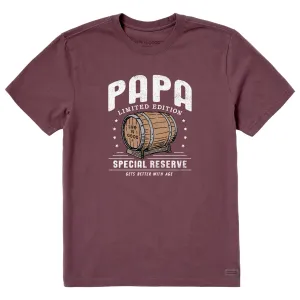 Men's Papa Whiskey Barrel Short Sleeve Crusher Tee Life is Good