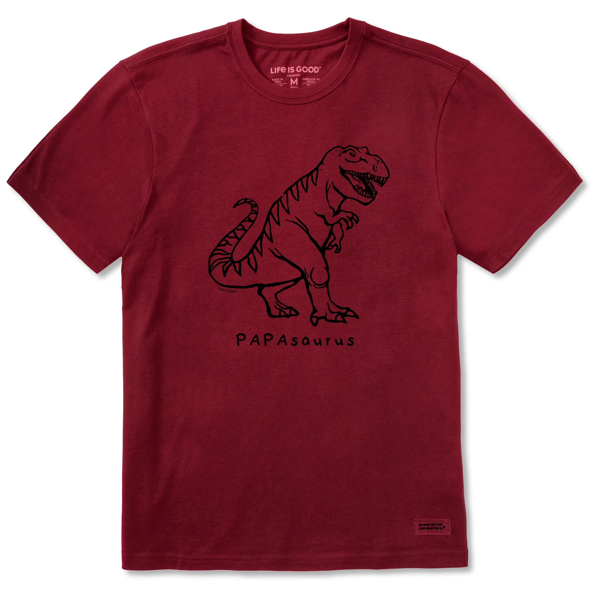 Men's Papasaurus Short Sleeve Crusher Tee Life is Good