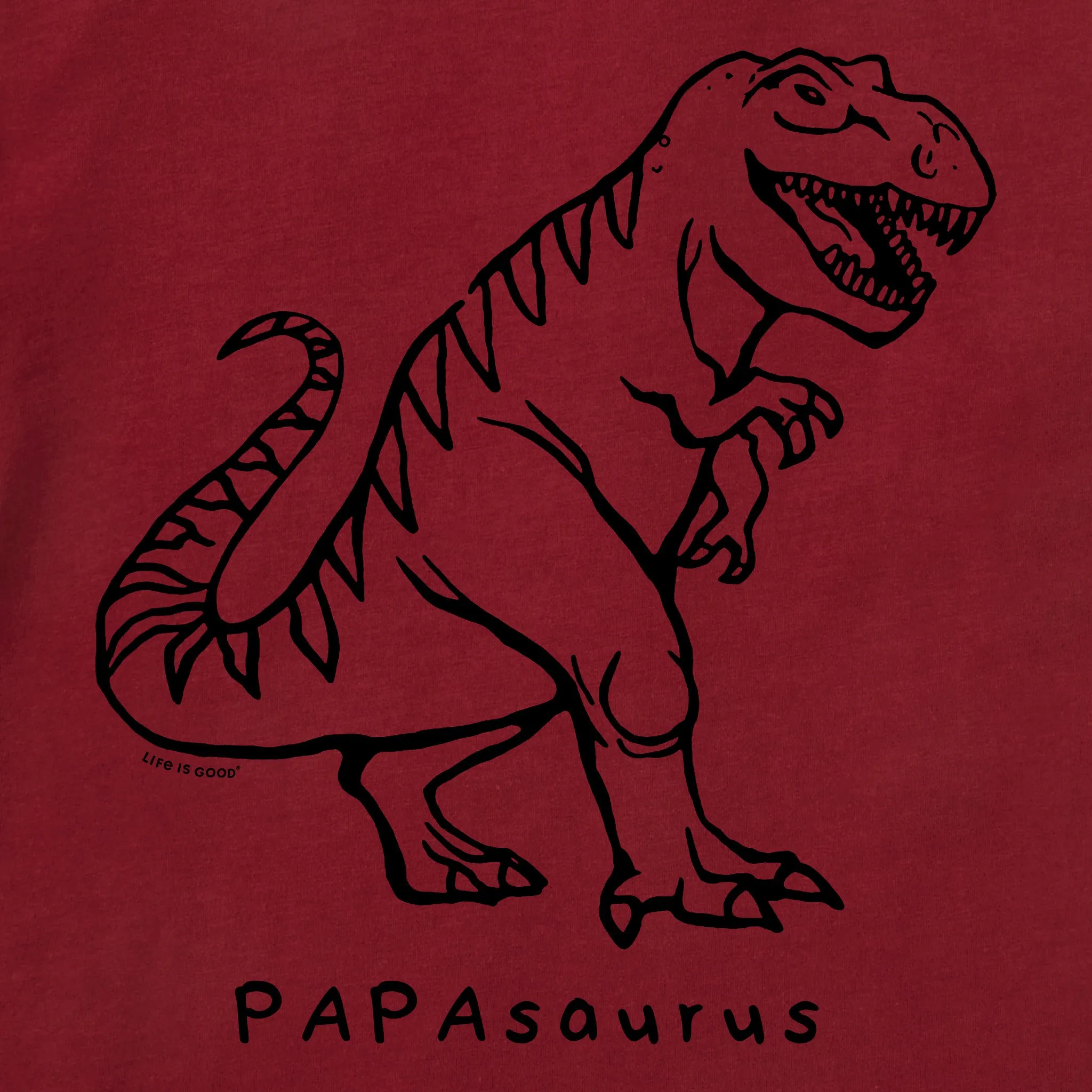 Men's Papasaurus Short Sleeve Crusher Tee Life is Good