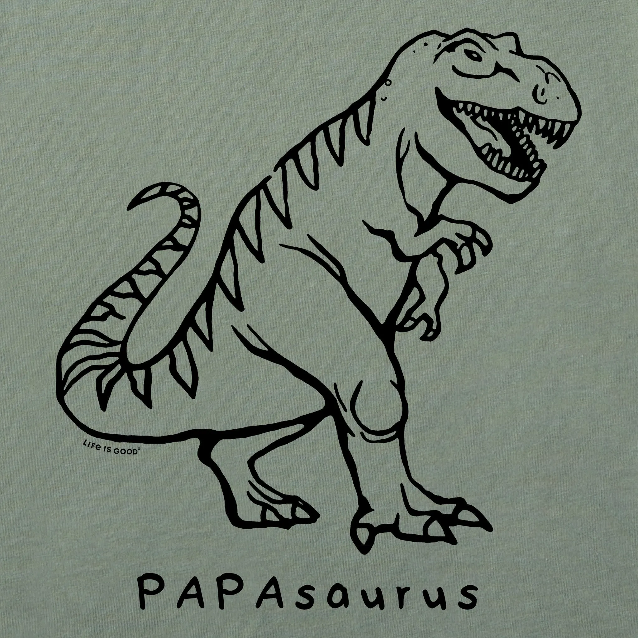 Men's Papasaurus Short Sleeve Crusher Tee Life is Good