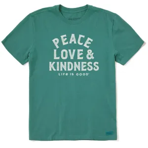 Men's Peace Love & Kindness Short Sleeve Crusher Tee Life is Good