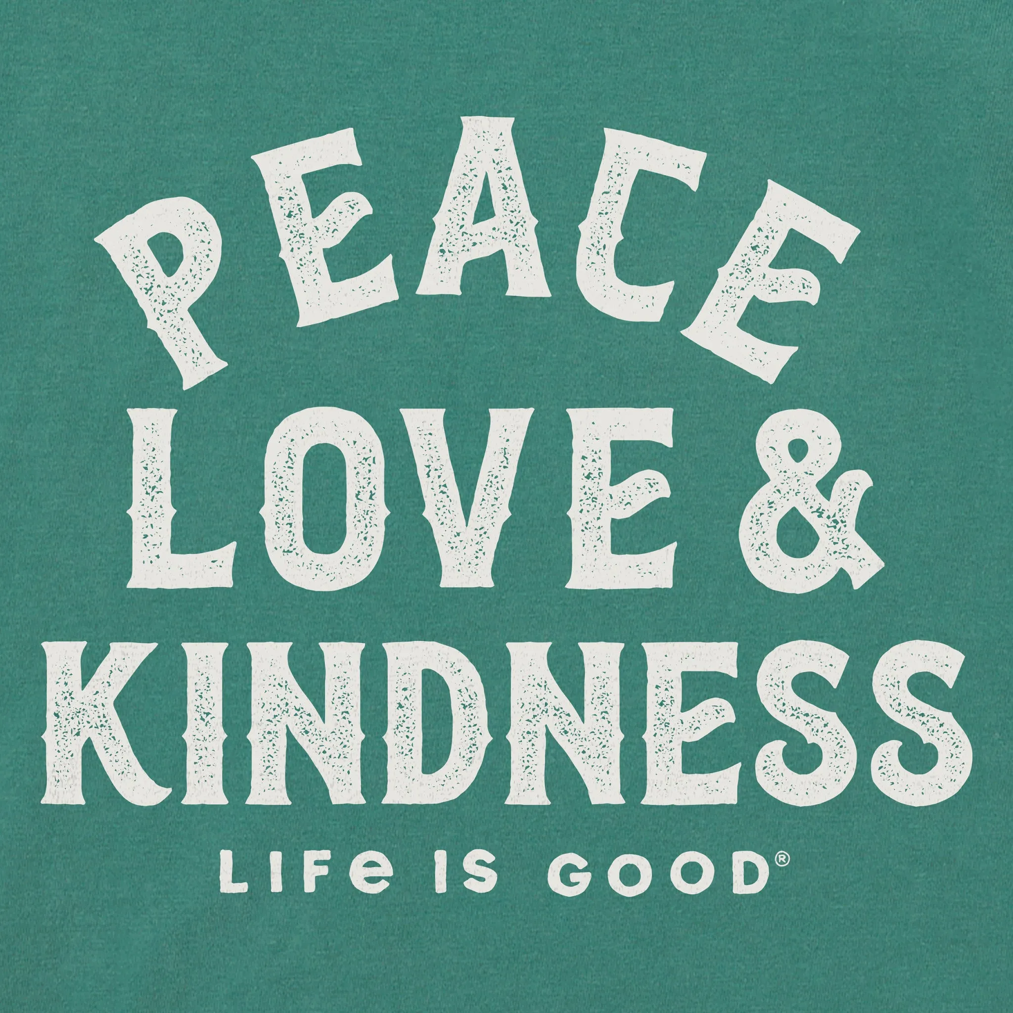 Men's Peace Love & Kindness Short Sleeve Crusher Tee Life is Good