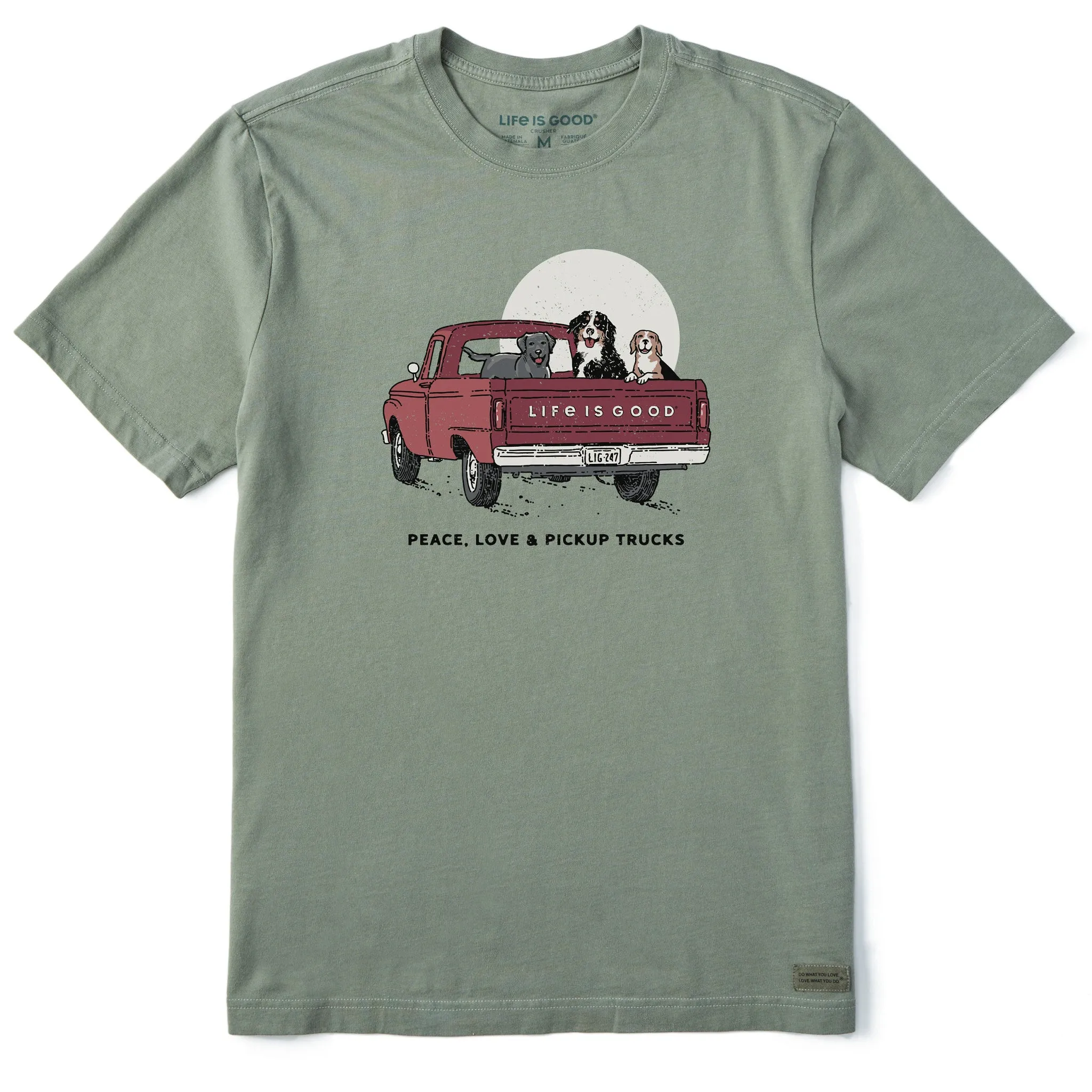 Men's Peace Love & Pickup Trucks Short Sleeve Tee Life is Good