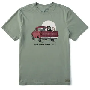 Men's Peace Love & Pickup Trucks Short Sleeve Tee Life is Good