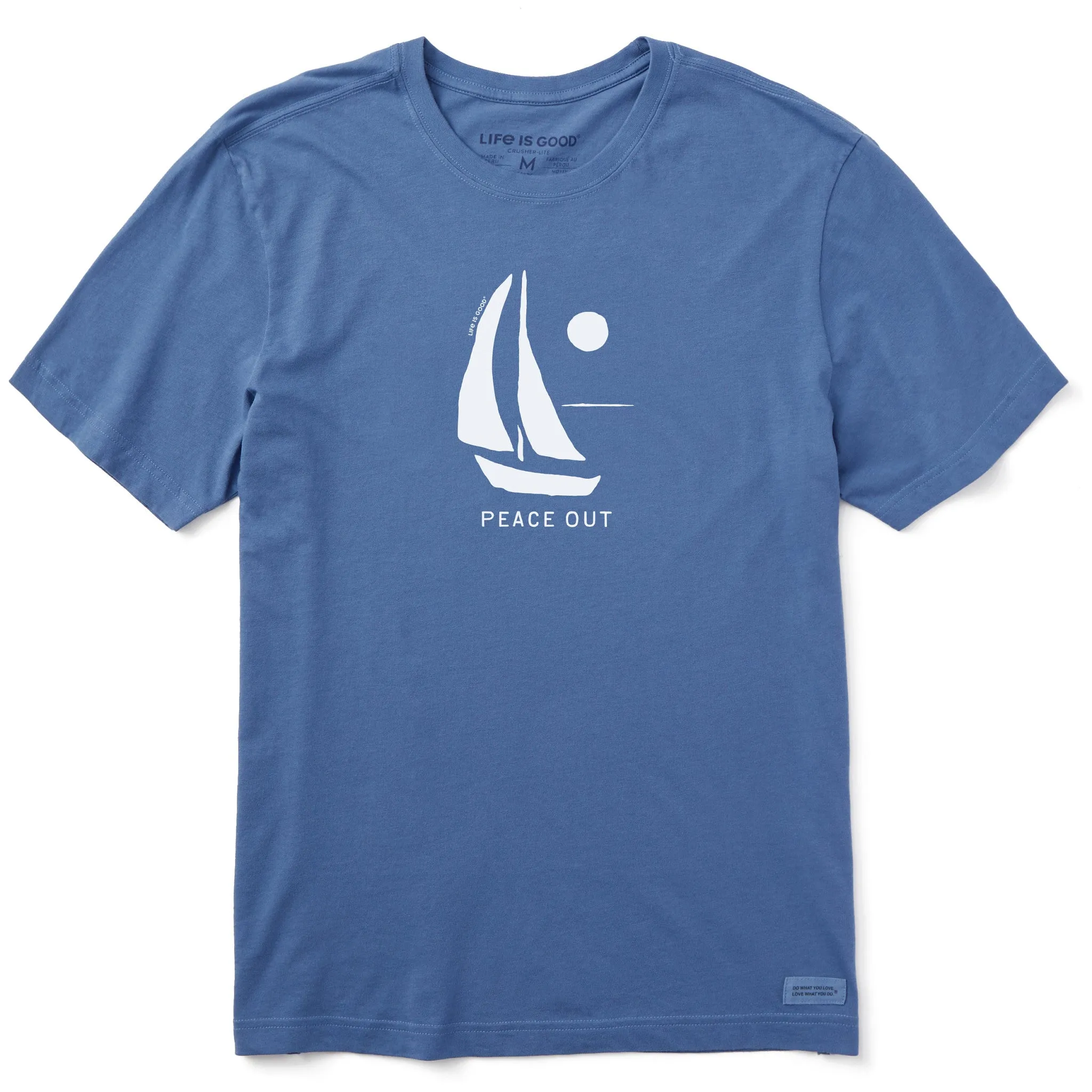 Men's Peace Out Sailboat Short Sleeve Crusher Tee Life is Good