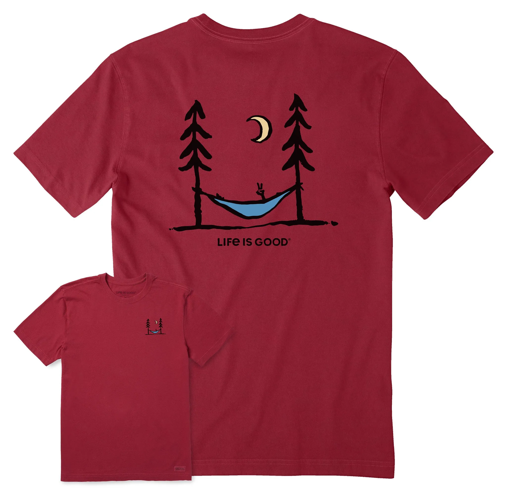 Men's Peace Out Short Sleeve Crusher Tee Life is Good