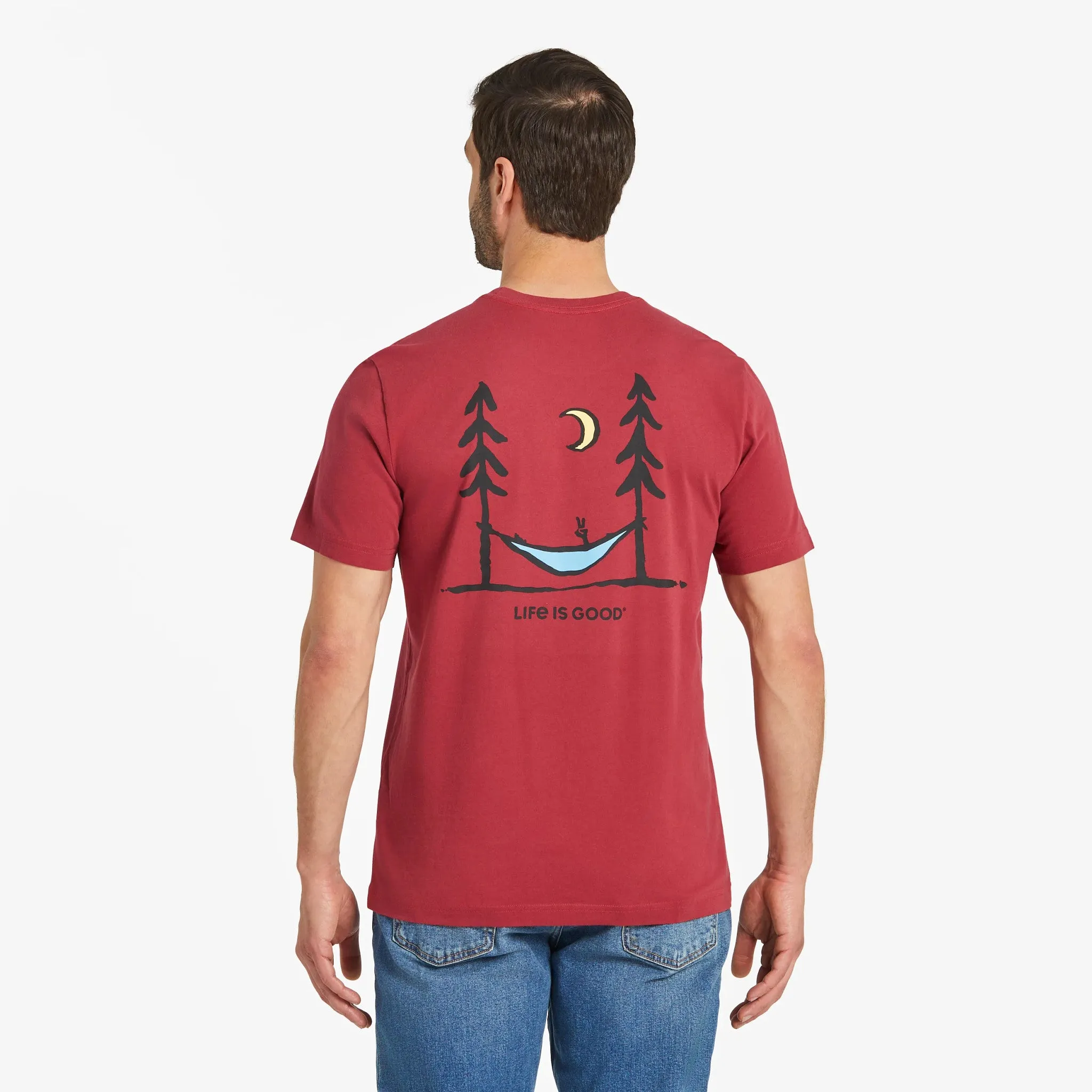 Men's Peace Out Short Sleeve Crusher Tee Life is Good