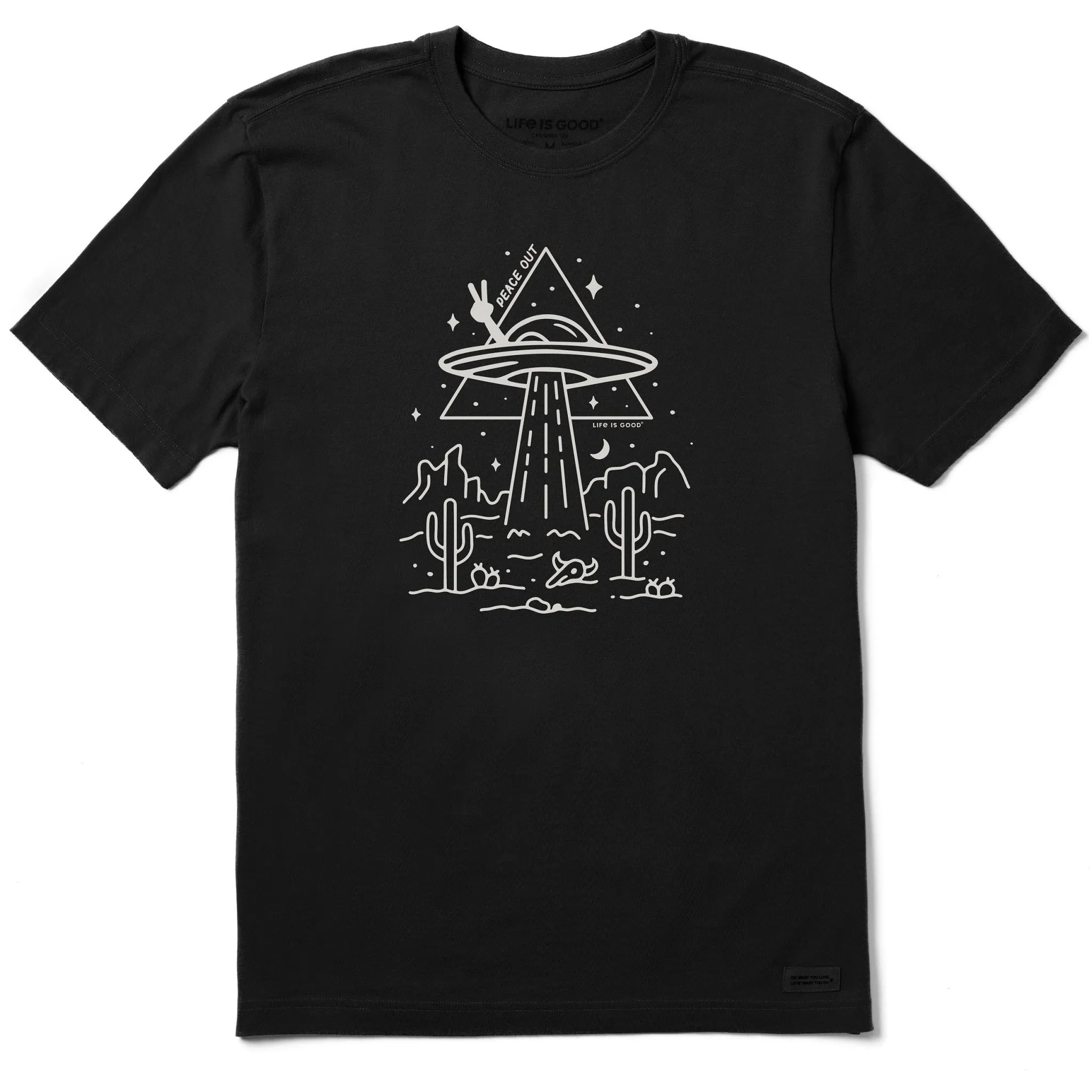 Men's Peace Out UFO Short Sleeve Tee Life is Good