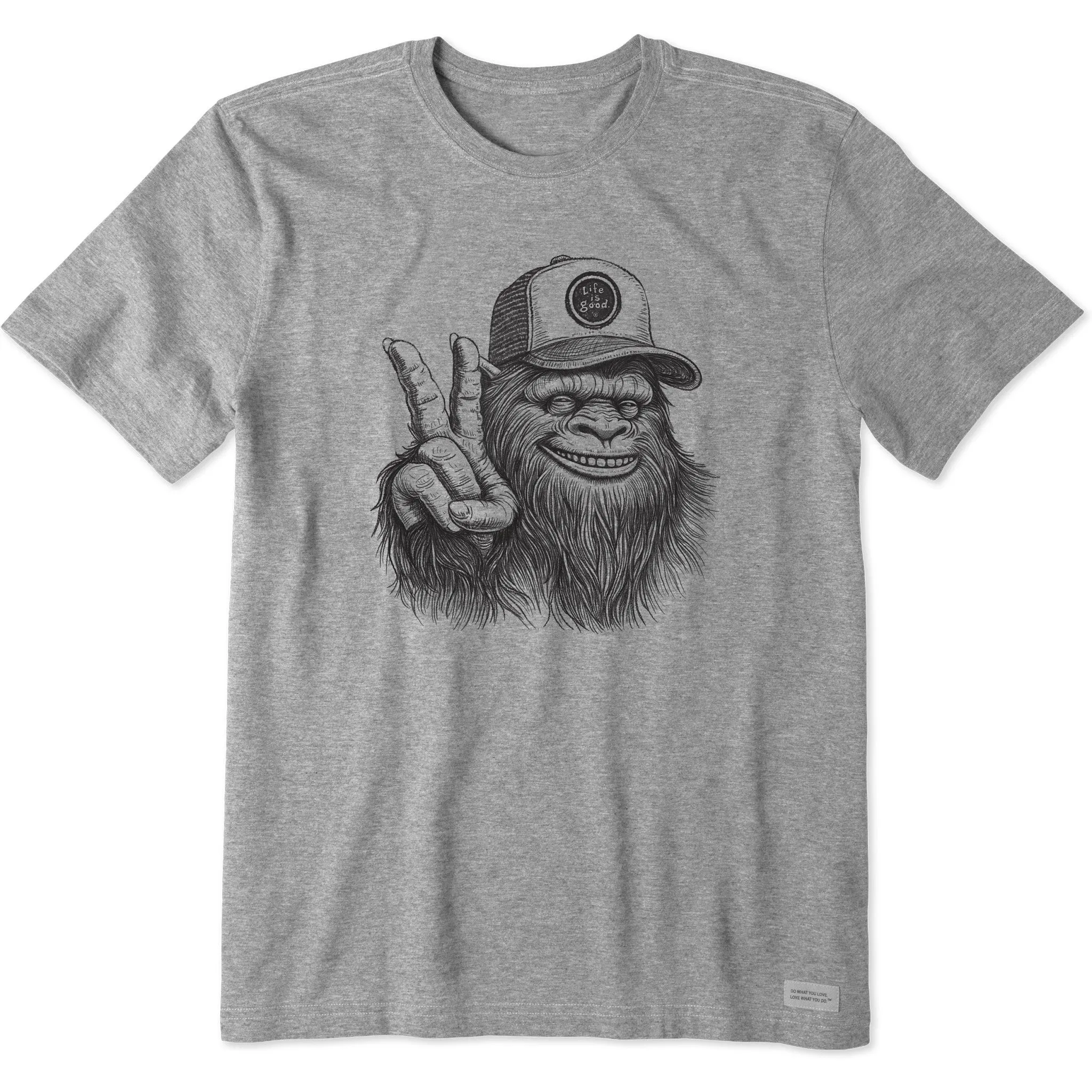 Men's Peaceful Sasquatch Short Sleeve Tee Life is Good
