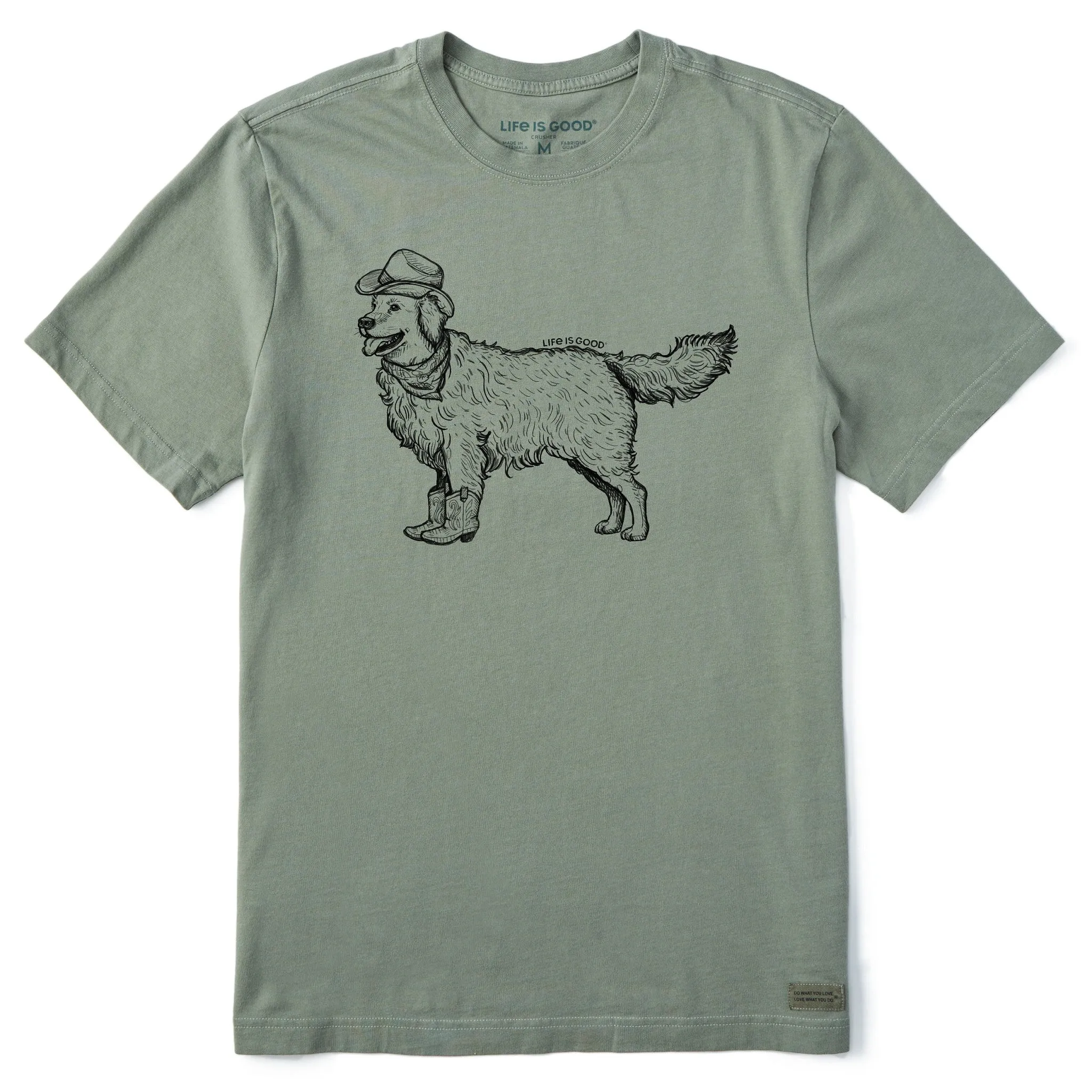 Men's Pen and Ink Golden Short Sleeve Crusher Tee Life is Good