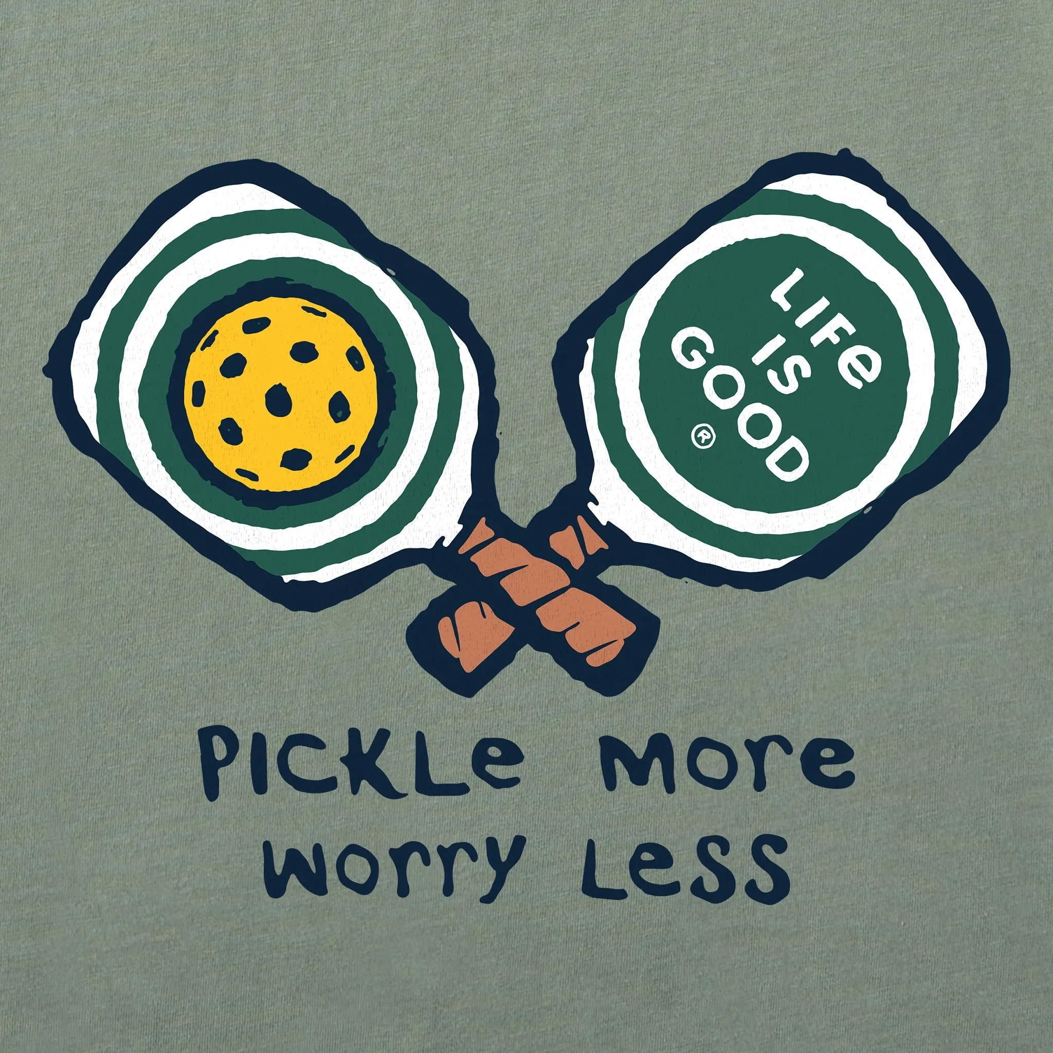 Men's Pickle More Worry Less Short Sleeve Tee Life is Good