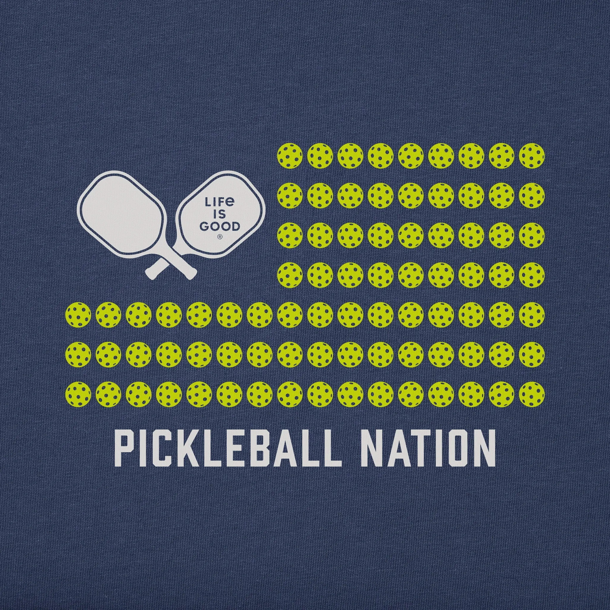 Men's Pickleball Nation Short Sleeve Tee Life is Good