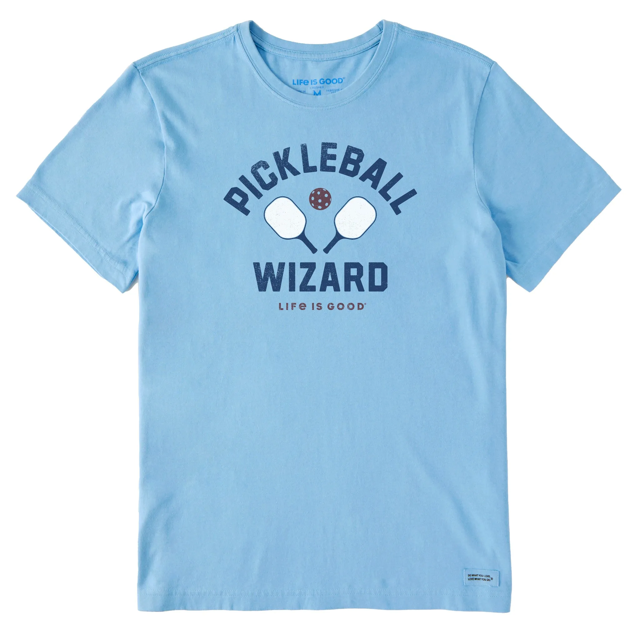 Men's Pickleball Wizard Short Sleeve Crusher Tee Life is Good