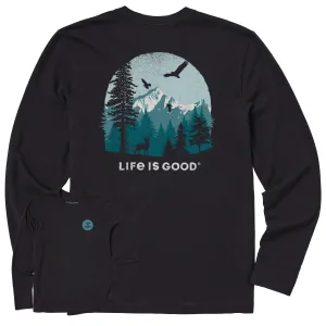 Men's Pinescape Long Sleeve Crusher Tee Life is Good