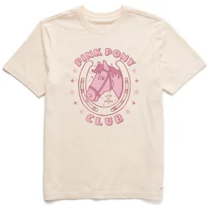 Men's Pink Pony Club Short Sleeve Crusher Tee Life is Good