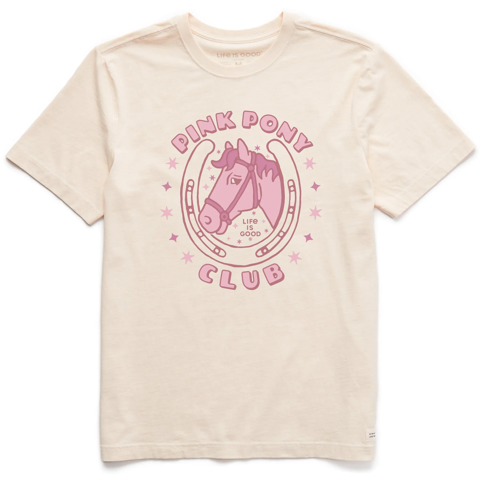 Men's Pink Pony Club Short Sleeve Crusher Tee Life is Good