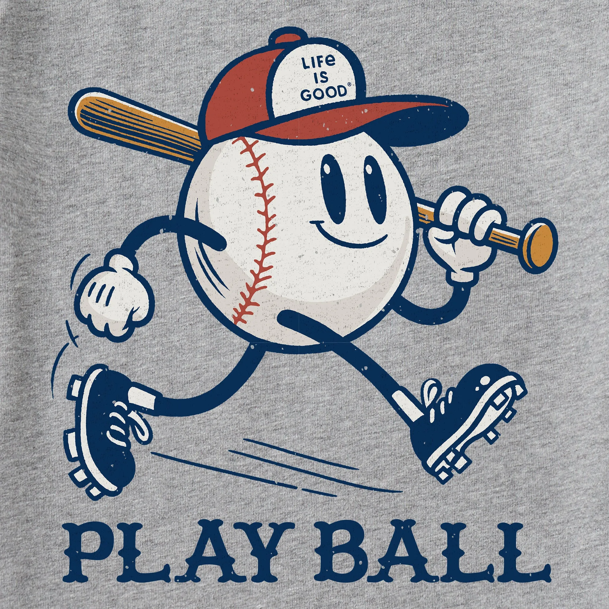 Men's Play Ball Mascot Short Sleeve Tee Life is Good