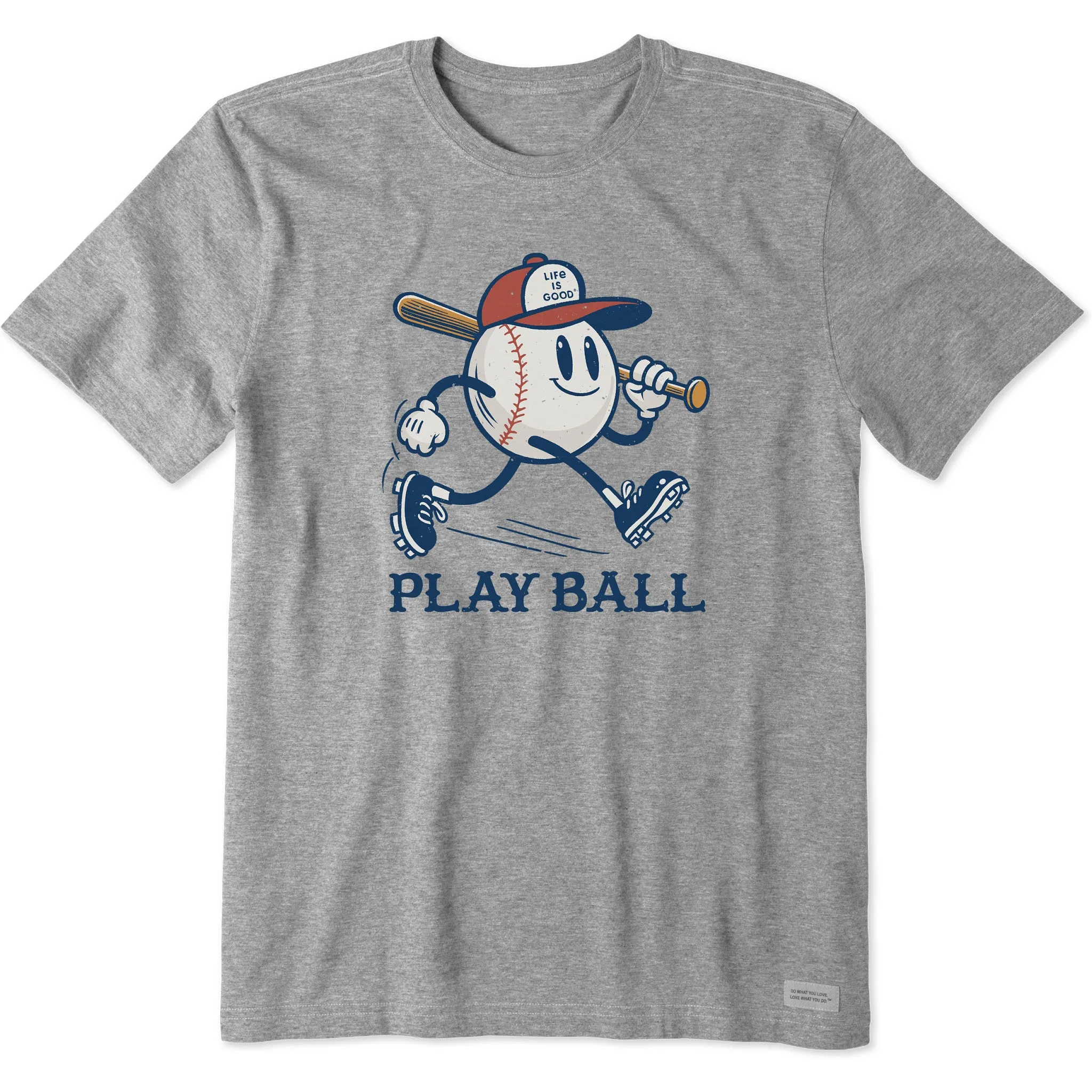 Men's Play Ball Mascot Short Sleeve Tee Life is Good